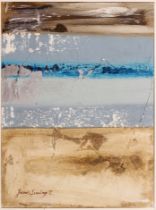 James Jennings (Contemp.) Abstract composition oil and sand on board, signed and dated (19) '72 30¾