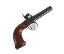 A 19th century percussion pocket pistol.
