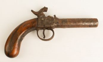 A late 19th century Belgian pocket pistol