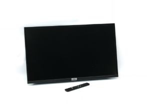 A TCL 32in LED flatscreen Smart Android TV - model no. 32P500K, with wall mounting plate, aerial