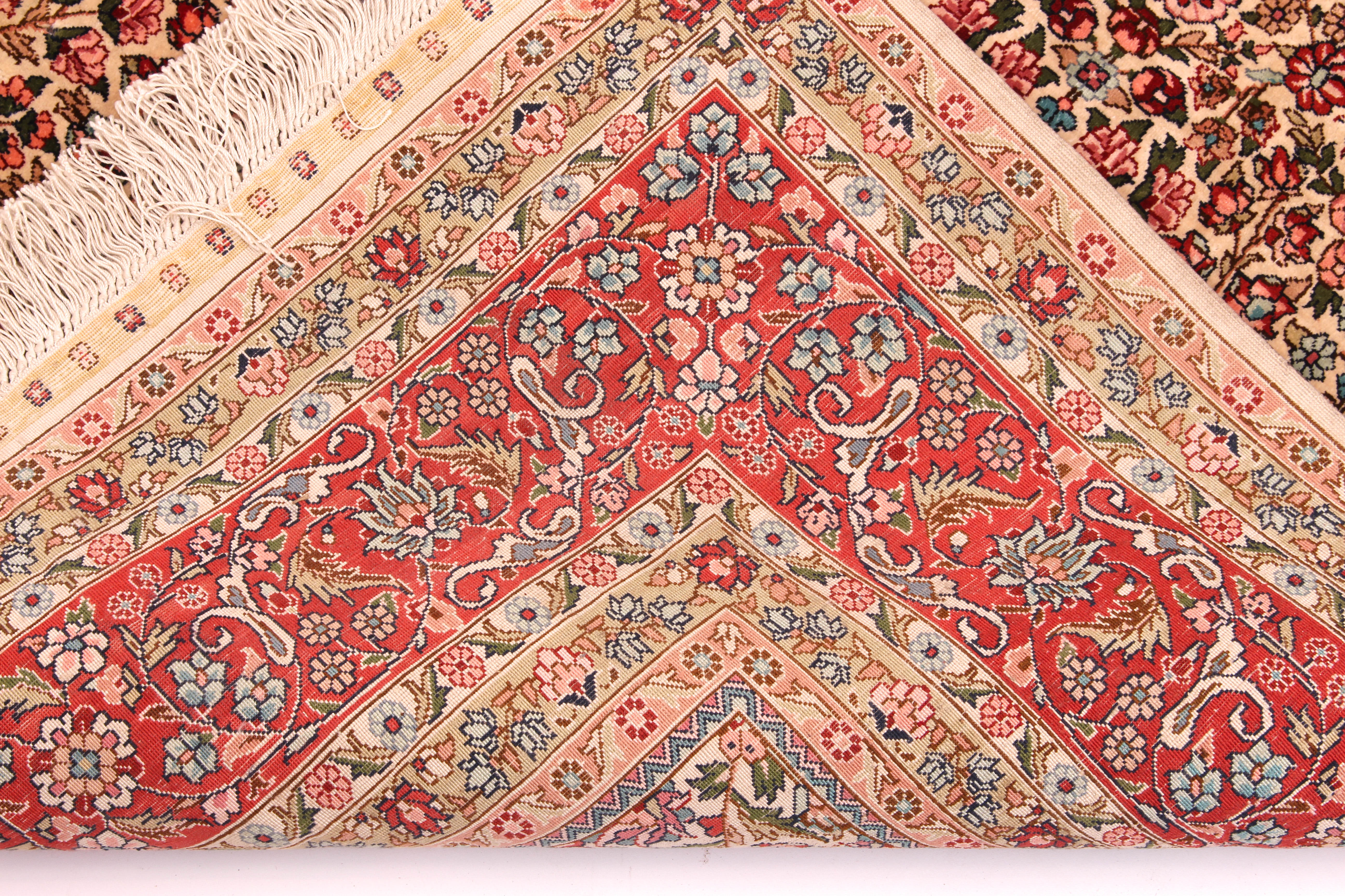 A silk rug, 208 (excluding fringe) x 139 cm - Image 6 of 6