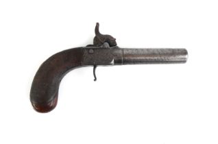 A 19th century percussion pocket pistol.