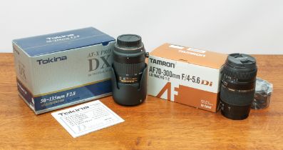 A Tokina AT-X 535 Pro 50-135mm f2.8 zoom lens for Canon DSLR - in excellent condition with caps