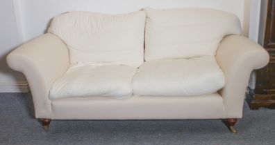 A good quality two-seater 19th century style sofa by Multiyork - with duck feather cushions,