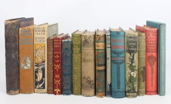 Fifteen books including poetry and nature, many with decorative bindings: William Blake - The