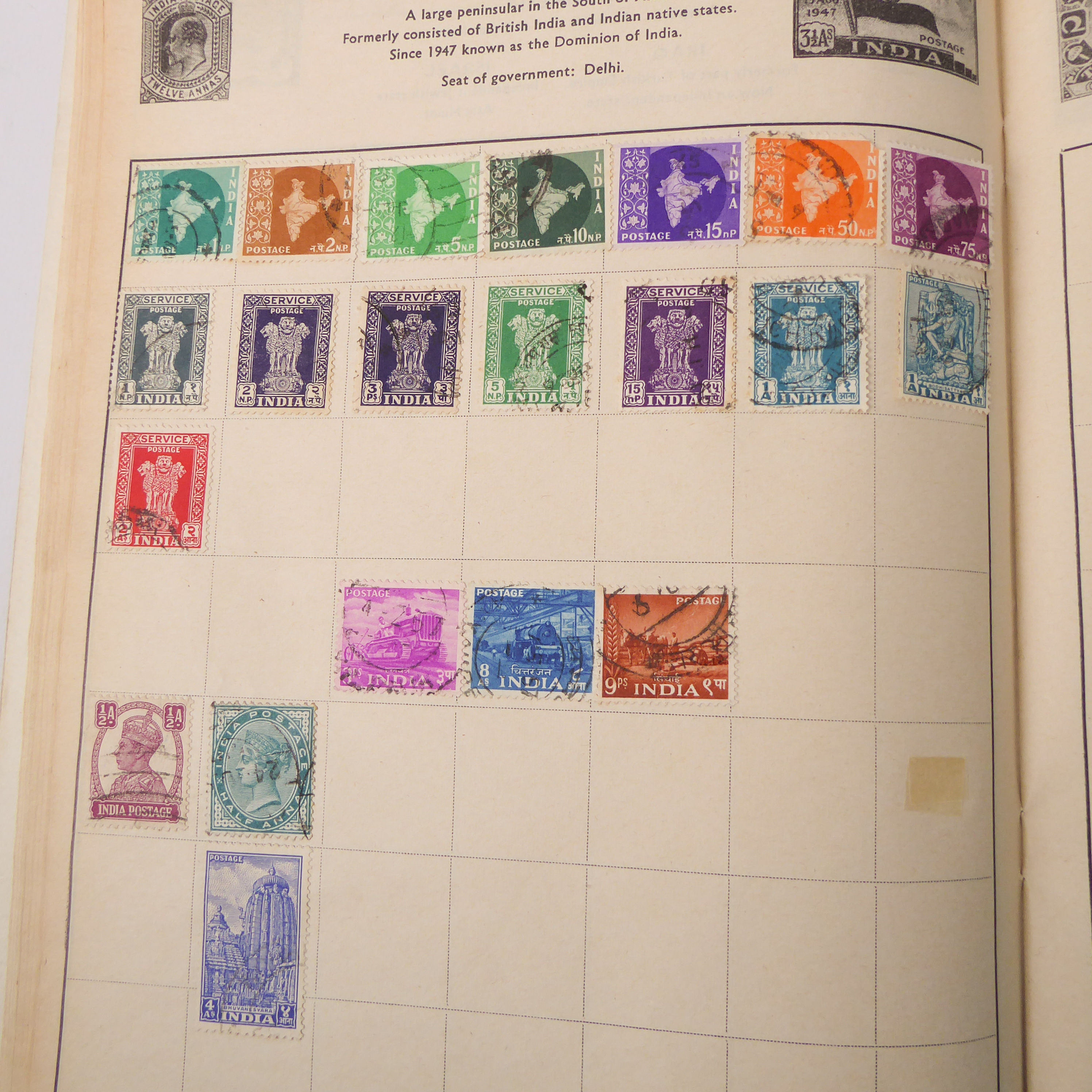 An interesting collection of albumed and semi-sorted GB and World stamps: 1. an album of hinged, - Image 22 of 37