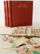 A mixed lot of three: 1. 'The New Age Stamp Album - British Empire - King George VI Issues' - set of