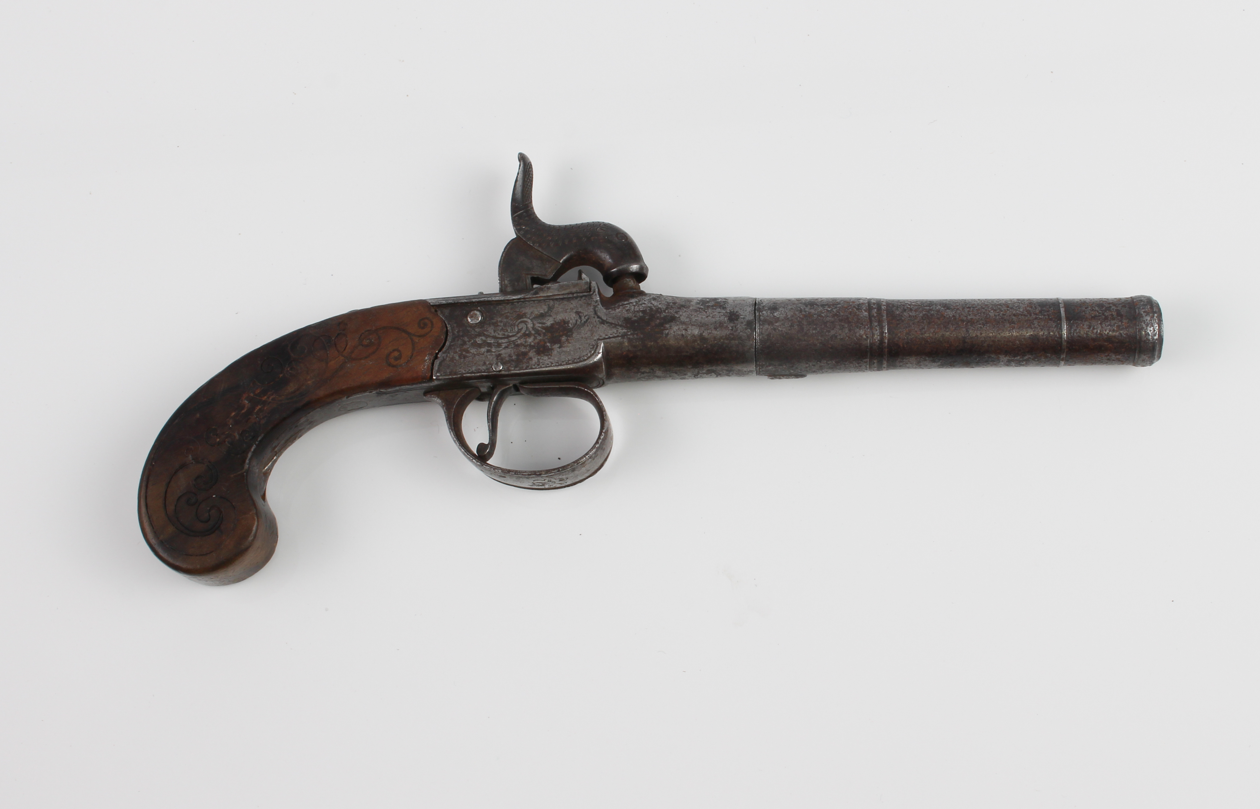 A 19th century boxlock percussion pistol by Ketland & Co. - with a 3½ in turn off cannon style - Image 2 of 4