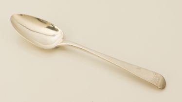 A Georgian silver tablespoon with Exeter hallmark.