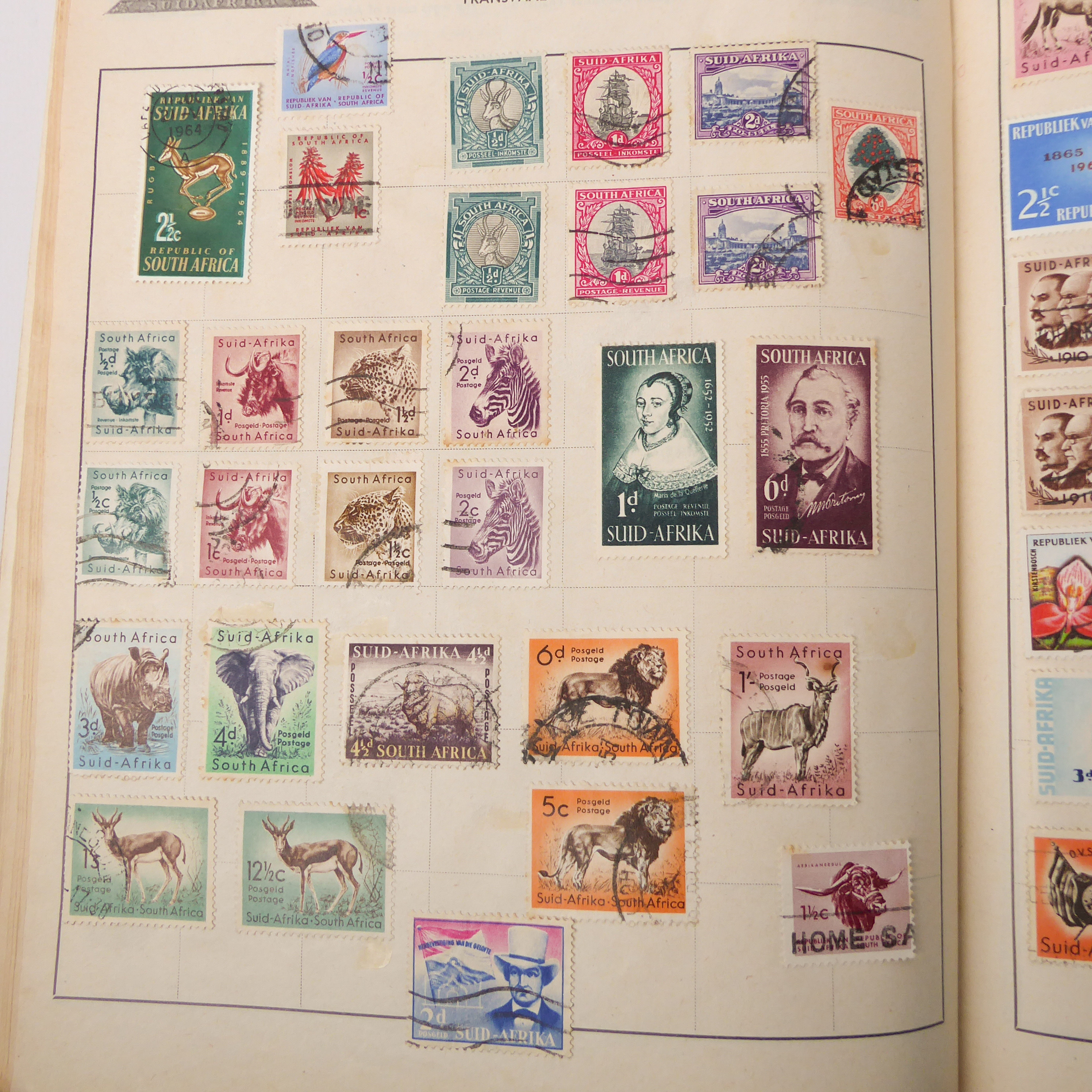 An interesting collection of albumed and semi-sorted GB and World stamps: 1. an album of hinged, - Image 31 of 37