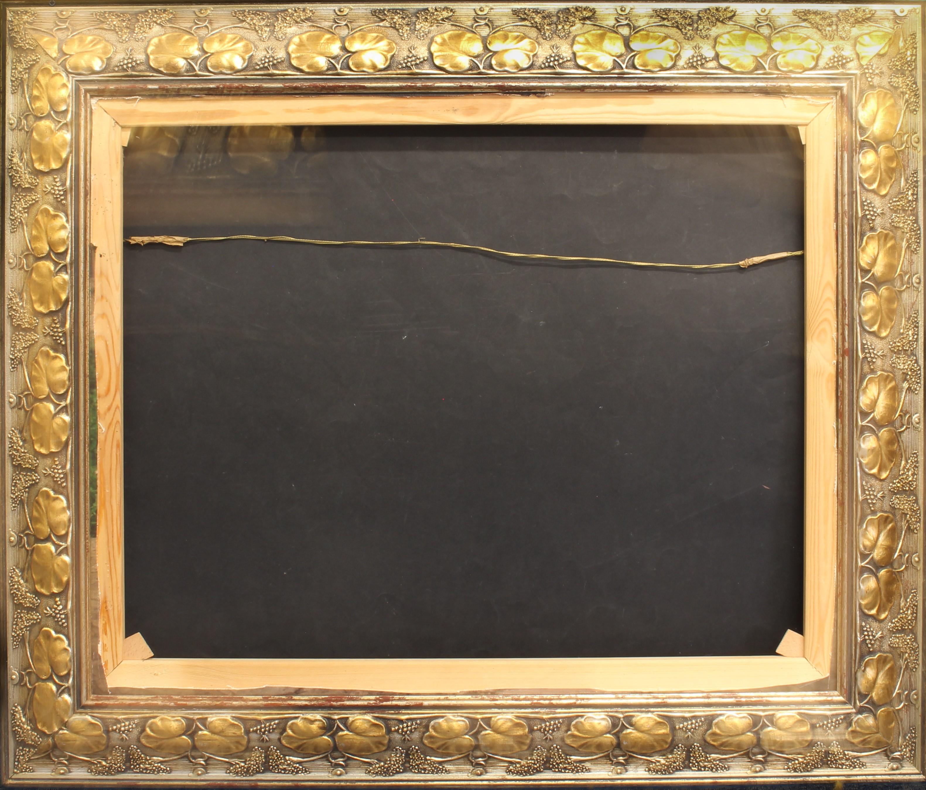 Five large modern antique-style wooden picture frames - gilt and painted finishes, various sizes. - Image 4 of 6