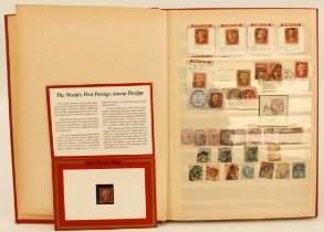 Two albums of Commonwealth stamps (mostly 1858-1911): 1. a red Abria stockbook - mostly post-1857