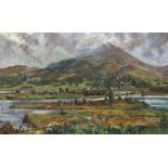 John McWilliam RSPP (Scottish Contemp.) 'Schiehallion, Perthshire' oil on board, signed and dated (