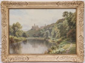 Harry Sutton Palmer (British, 1854-1933) 'Warkworth Castle, Northumberland' watercolour, signed