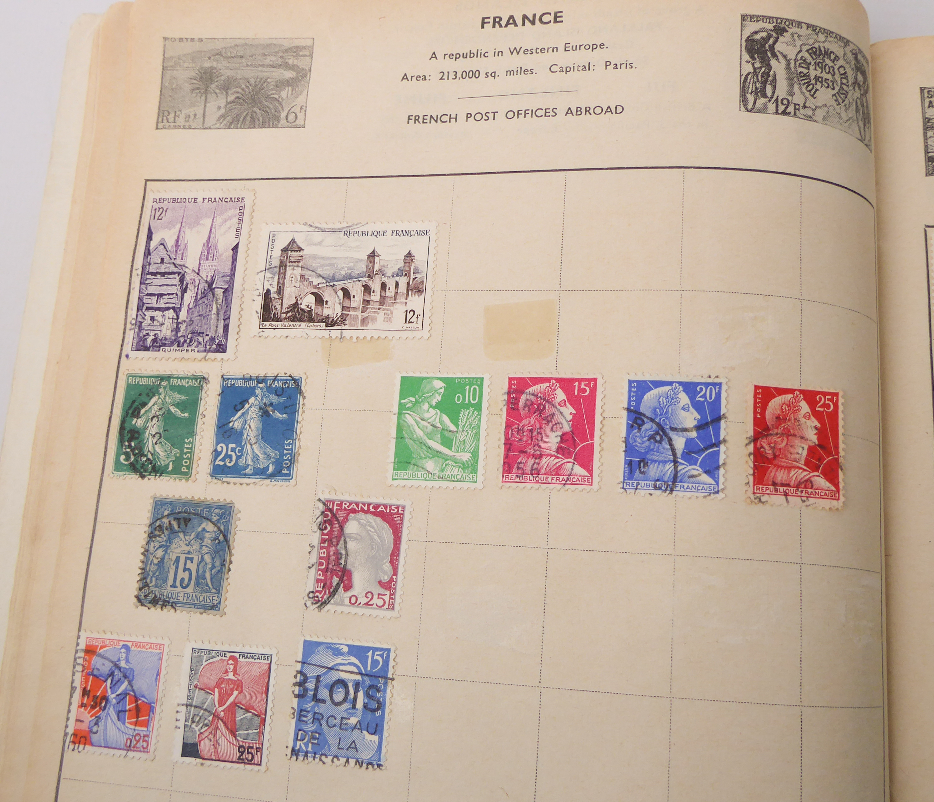 An interesting collection of albumed and semi-sorted GB and World stamps: 1. an album of hinged, - Image 18 of 37