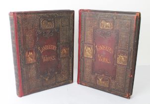 'Landseer's Works' - William Cosmo Monkhouse (Virtue & Co, London) in two volumes. The title page in