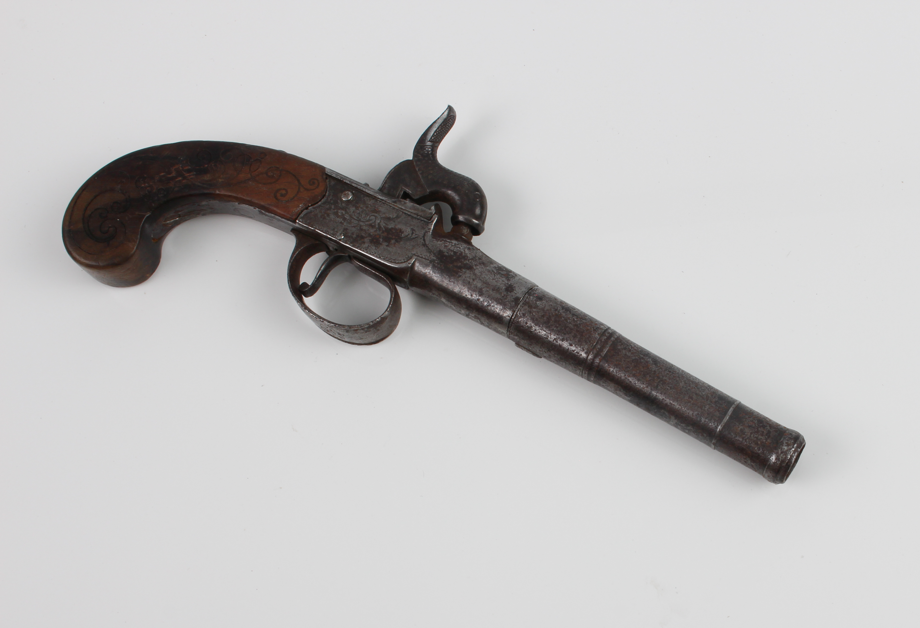 A 19th century boxlock percussion pistol by Ketland & Co. - with a 3½ in turn off cannon style - Image 4 of 4