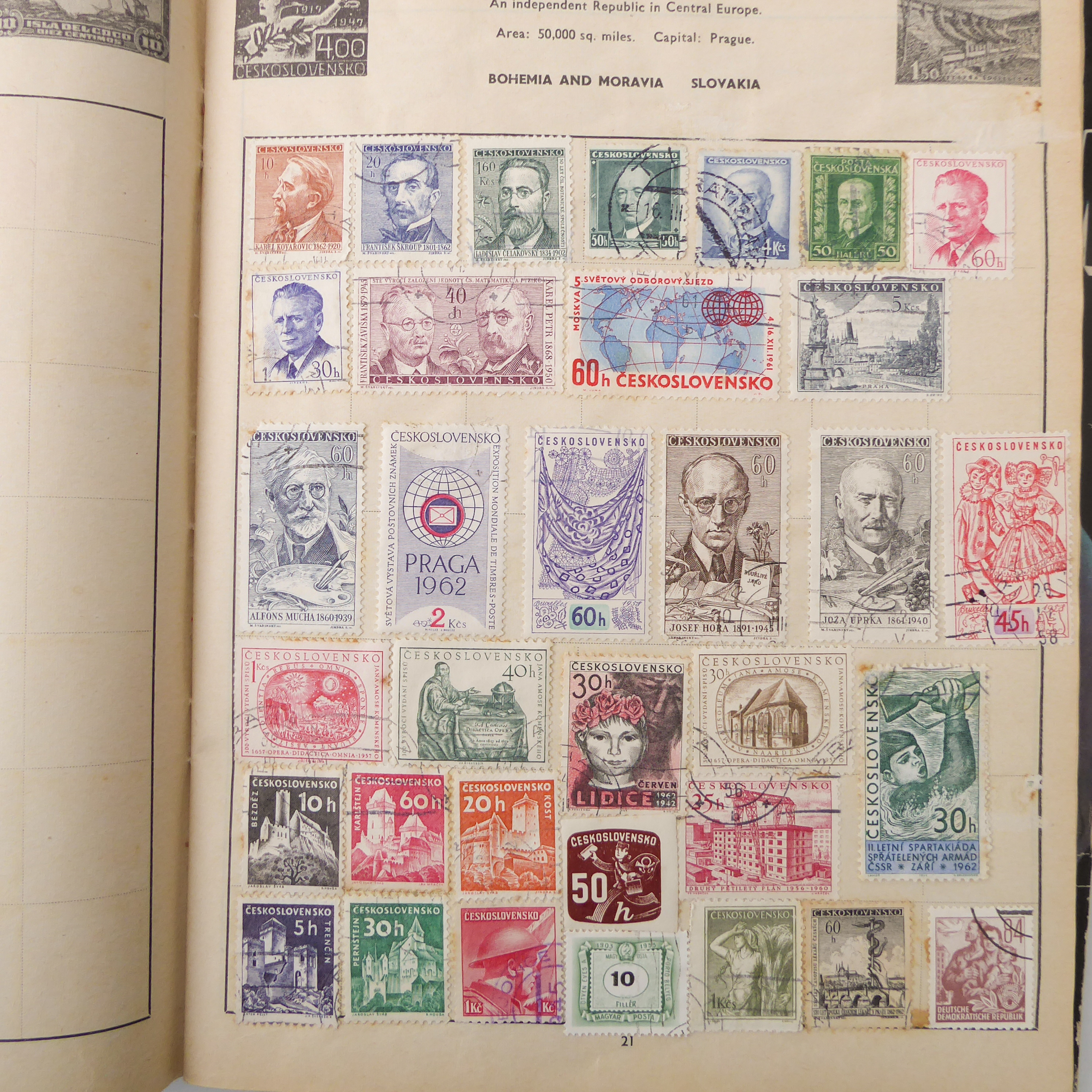 An interesting collection of albumed and semi-sorted GB and World stamps: 1. an album of hinged, - Image 16 of 37