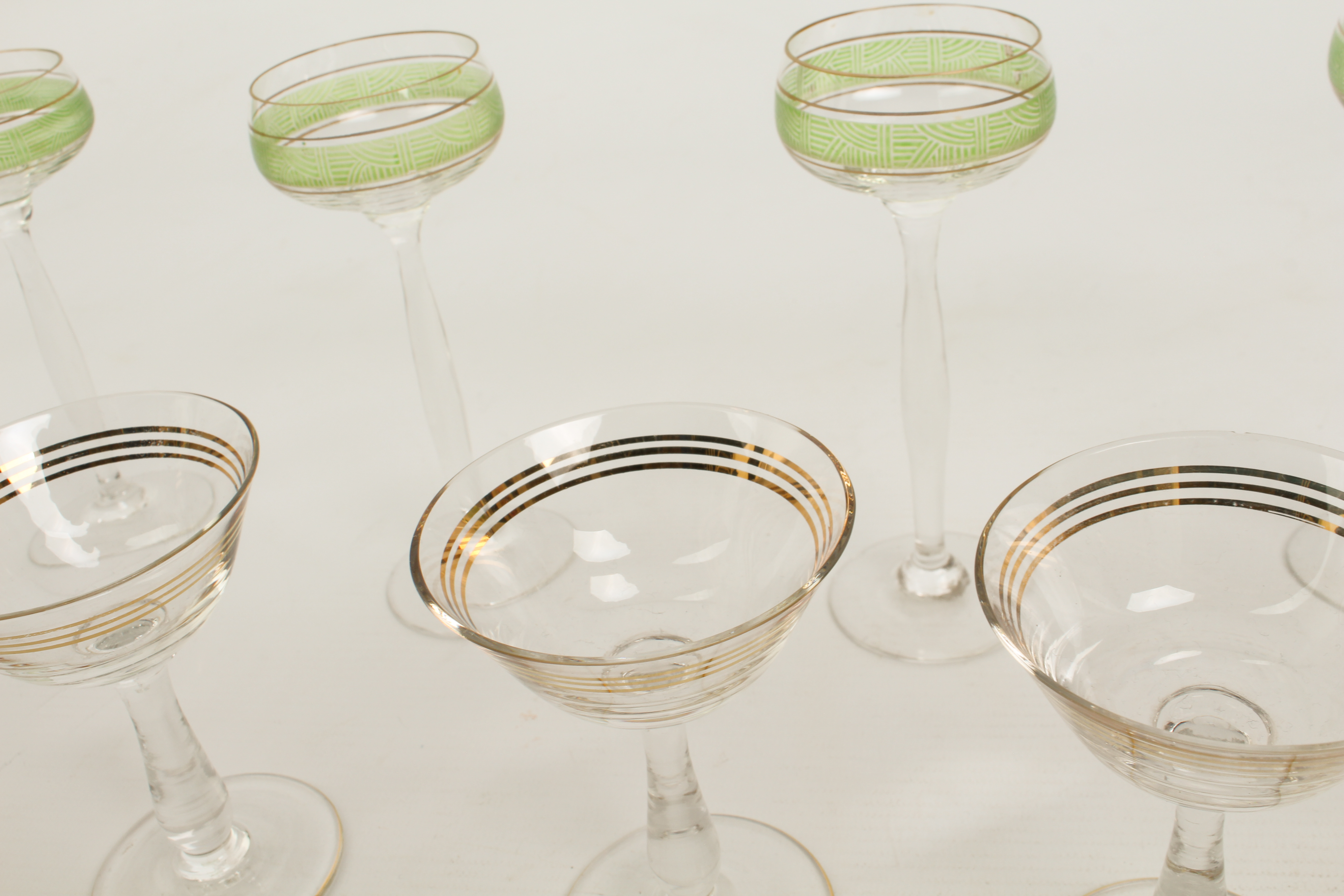 A set of four Secessionist-style tall liqueur glasses in the style of Peter Behrens - the shallow, - Image 2 of 2