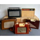 A group of vintage transistor radios - 1960s-70s, comprising a Hacker Sovereign, a Demon, a Sky