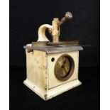 A Blick Universal Time Recorder clock or clocking-in machine - 1930s-40s, cream painted cast iron
