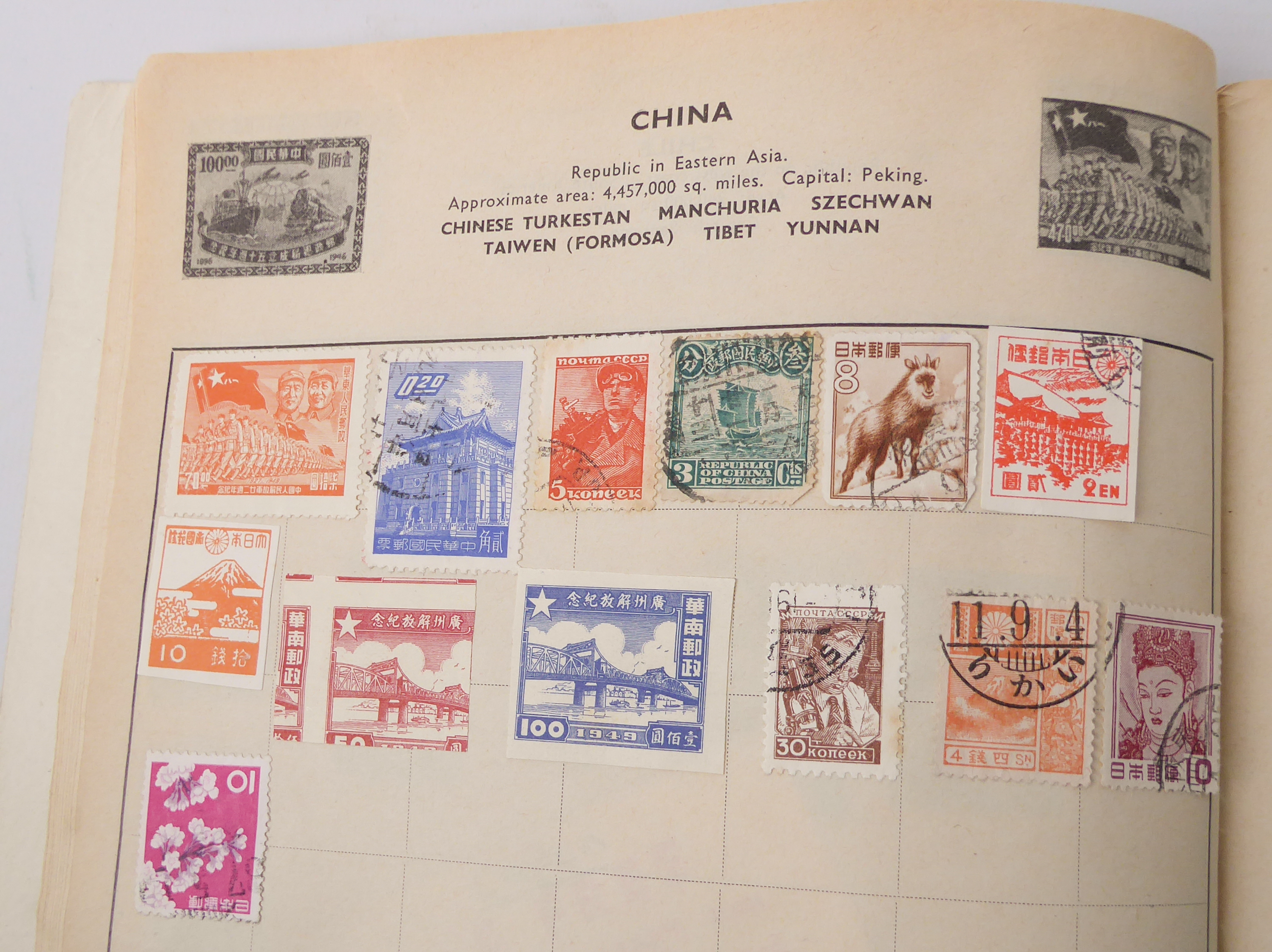 An interesting collection of albumed and semi-sorted GB and World stamps: 1. an album of hinged, - Image 15 of 37