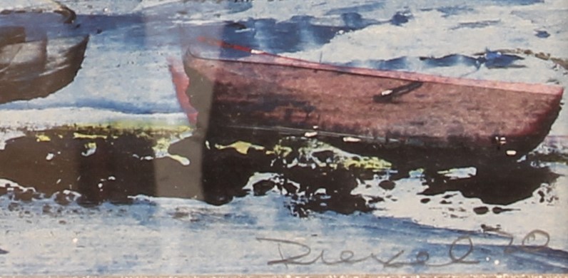 Riexel / Rievel (mid-20th century) Busy harbour scene watercolour, signed and dated (19)70 lower - Image 4 of 4