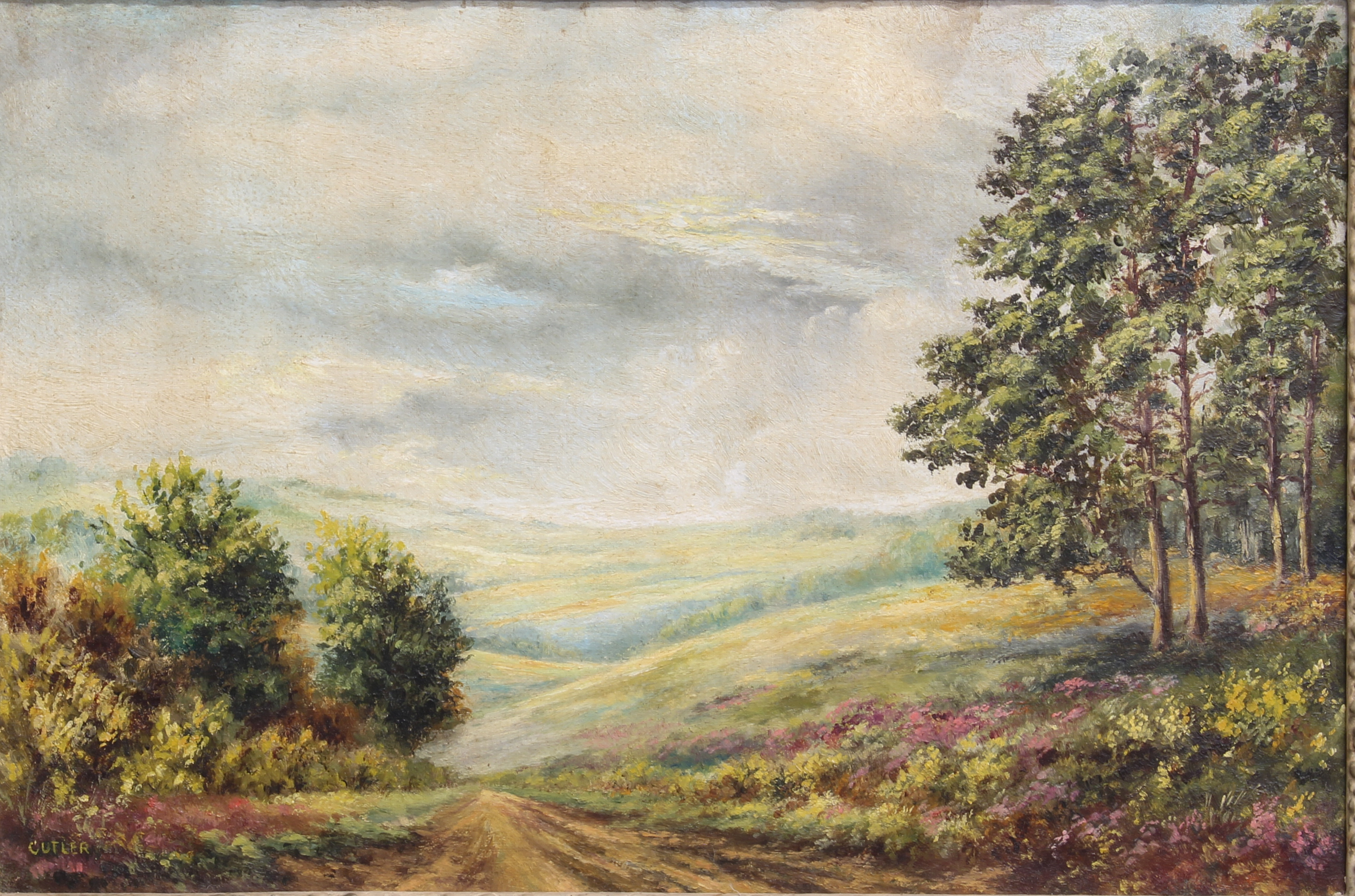 W. R. Cutler (British, mid-20th century) 'Exmoor' oil on canvas, signed lower left, titled to