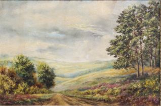 W. R. Cutler (British, mid-20th century) 'Exmoor' oil on canvas, signed lower left, titled to