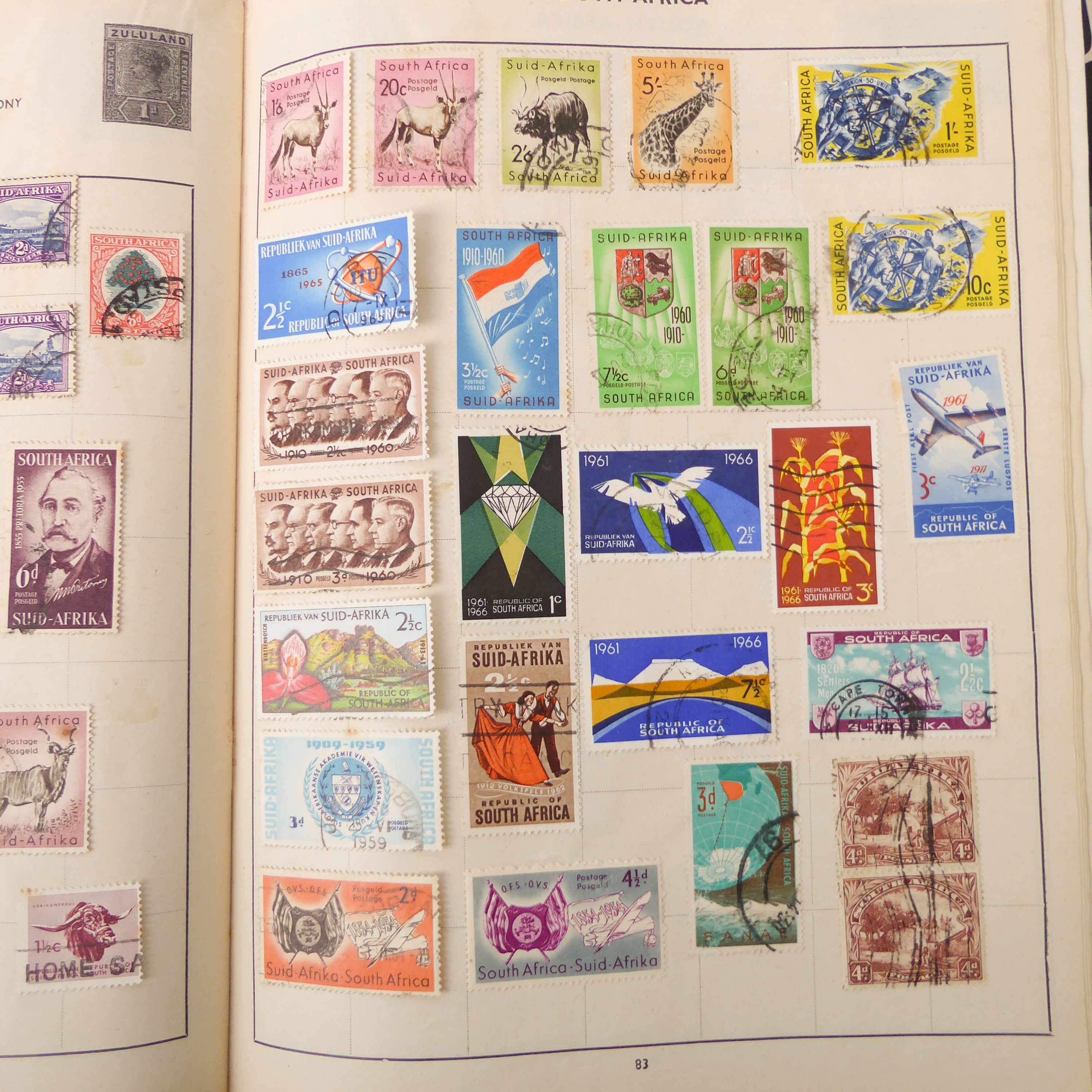 An interesting collection of albumed and semi-sorted GB and World stamps: 1. an album of hinged, - Image 32 of 37