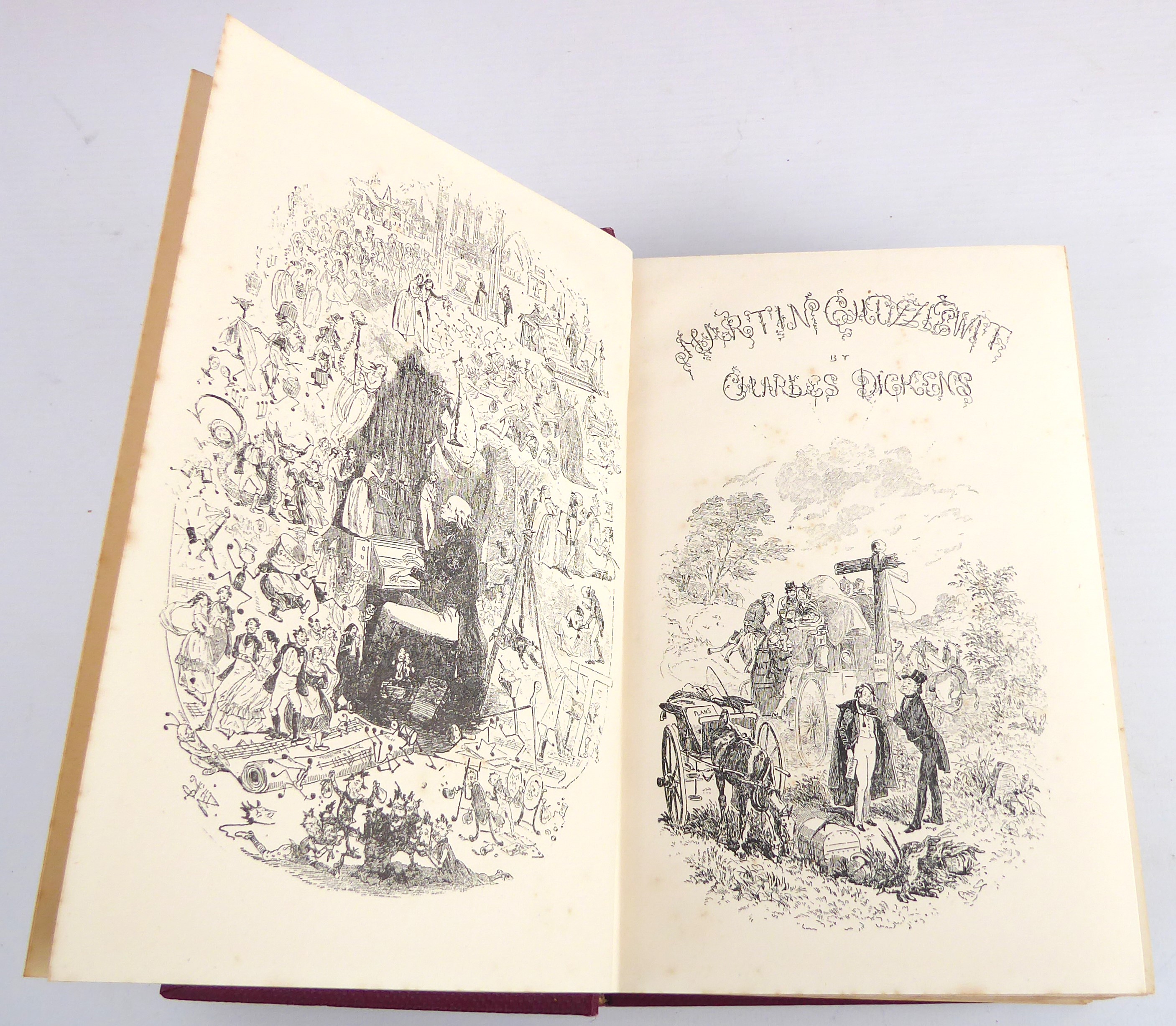 Charles Dickens - Works of Charles Dickens, 14 volumes, illustrated (The Waverley Book Co., - Image 3 of 5