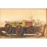 Lehan (third quarter 20th century) Study of a Dorking farm cart oil on canvas, signed lower right,