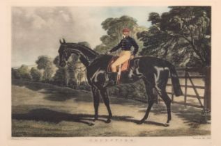 Four framed and glazed prints: 1. After J. F. Herring Snr. (British, 1795-1865) - 'Deception',