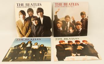 The Beatles bootleg vinyl LP Records: Ultra Raretrax 4 volume set - a set of four LPs (Vol. 1, 2,