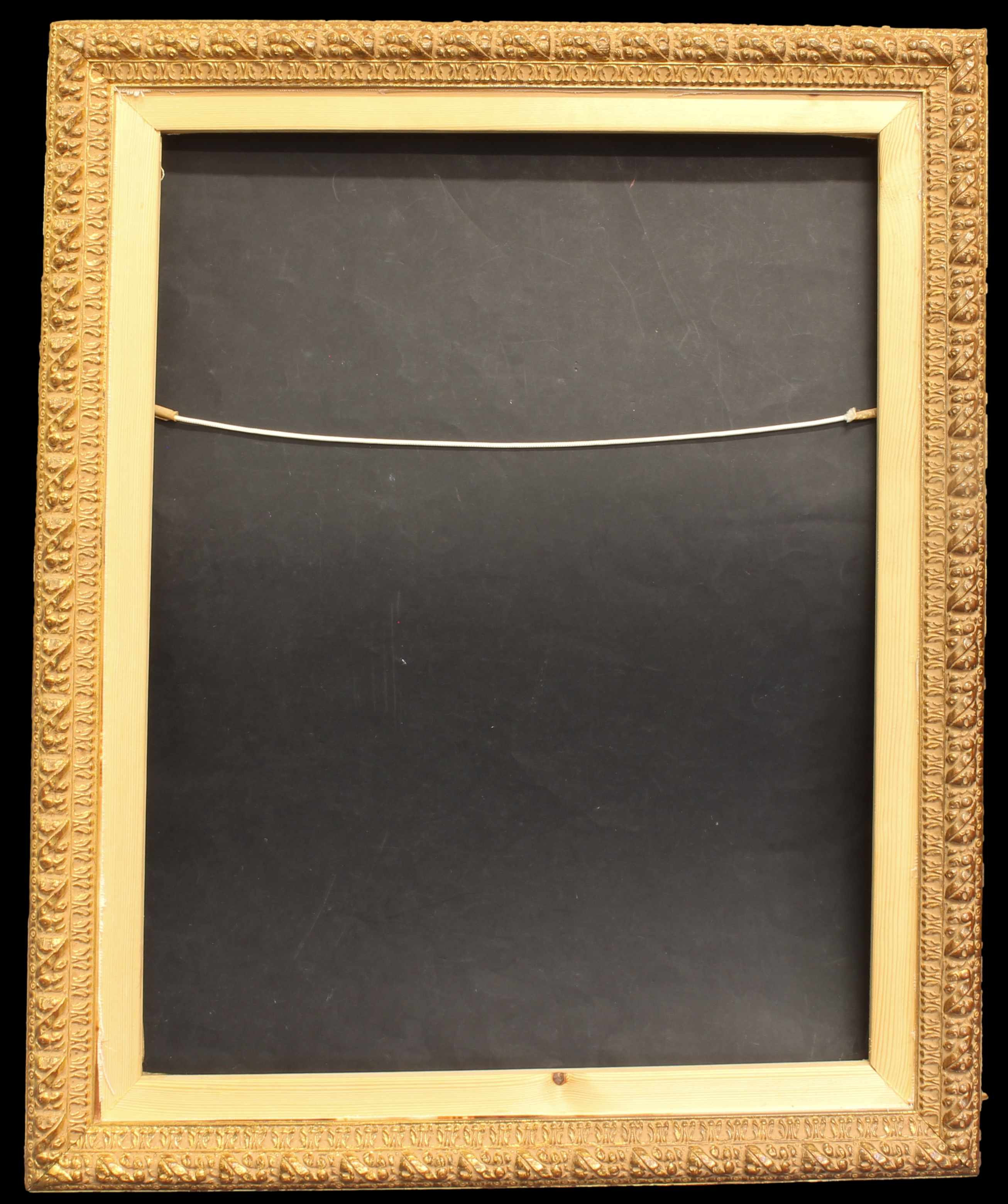 Five large modern antique-style wooden picture frames - gilt and painted finishes, various sizes. - Image 6 of 6