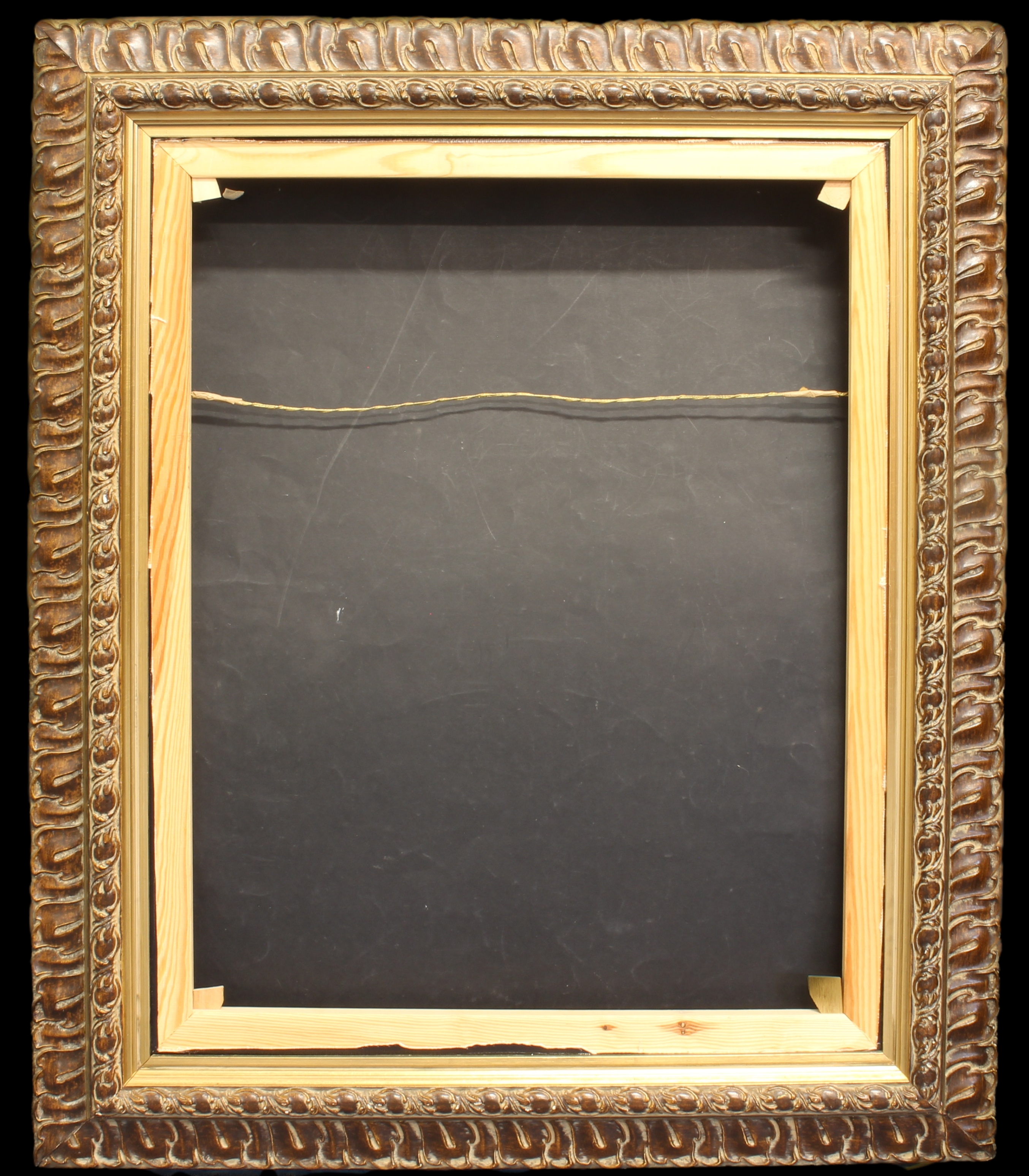 Five large modern antique-style wooden picture frames - gilt and painted finishes, various sizes. - Image 2 of 6