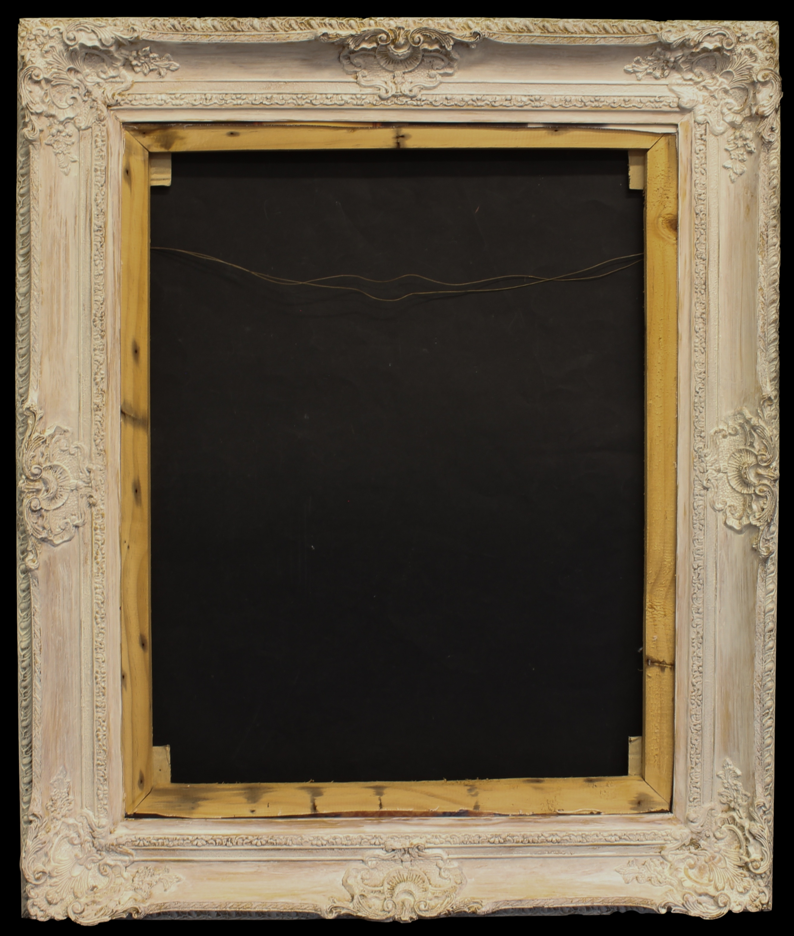 Five large modern antique-style wooden picture frames - gilt and painted finishes, various sizes. - Image 3 of 6