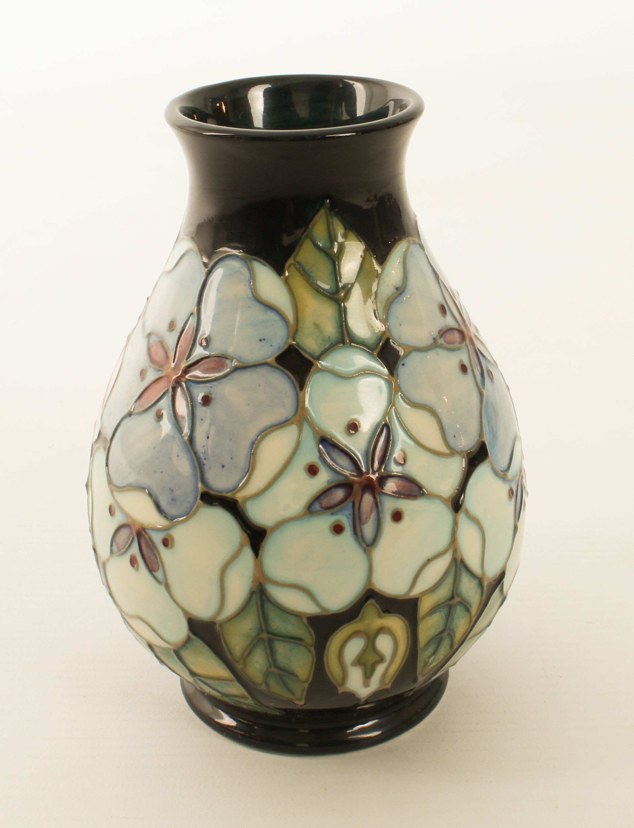 A Sally Tuffin for Moorcroft baluster vase - in the Tudor Rose design, impressed factory marks, - Image 2 of 3