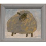 Joyce R. Prout (British, contemporary) 'Rupert the Ram' gouache on card, signed lower right,