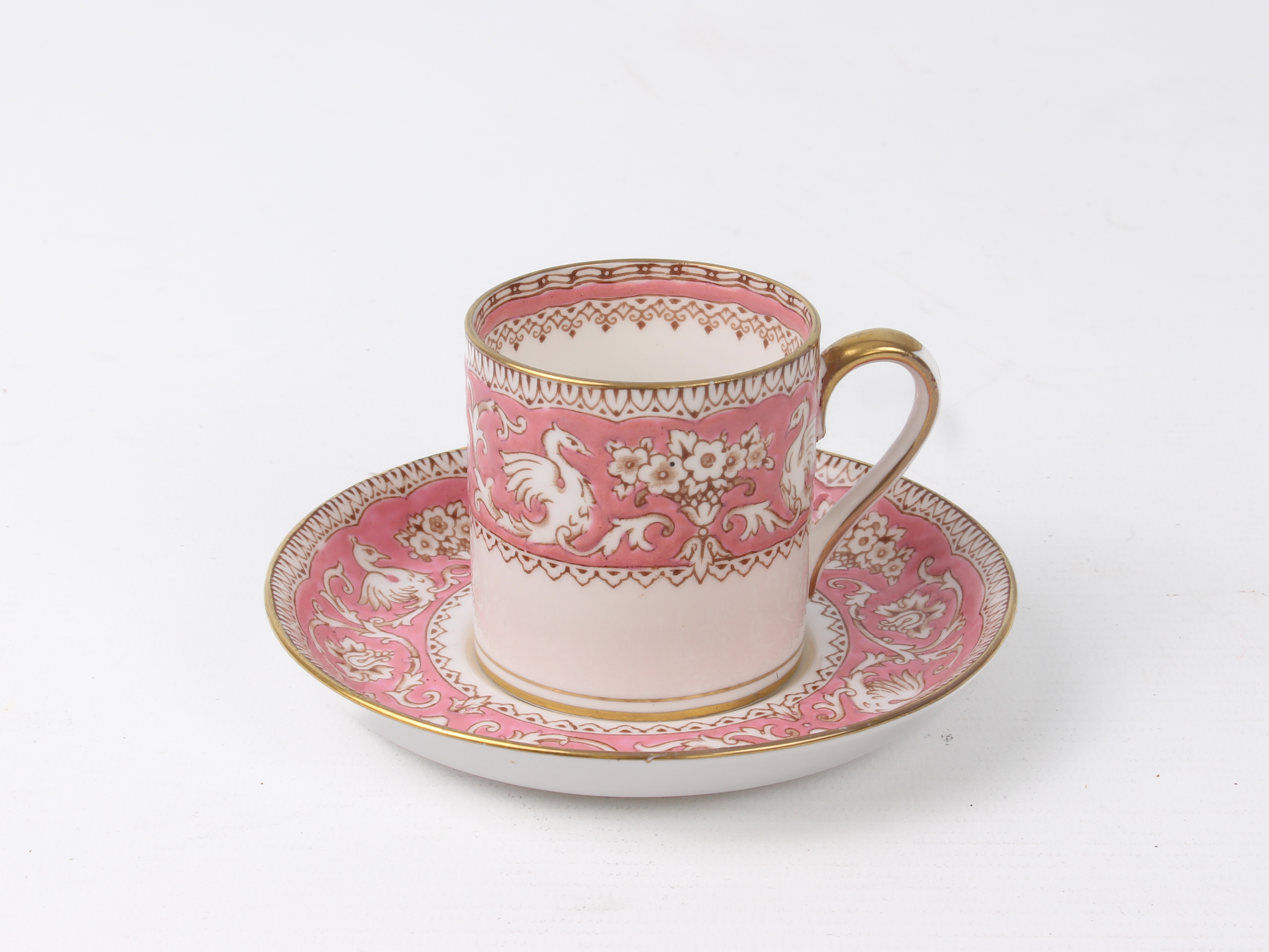 A Crown Staffordshire bone china coffee service - 1930s, 'Ellesmere' pattern, with decoration of - Image 2 of 5