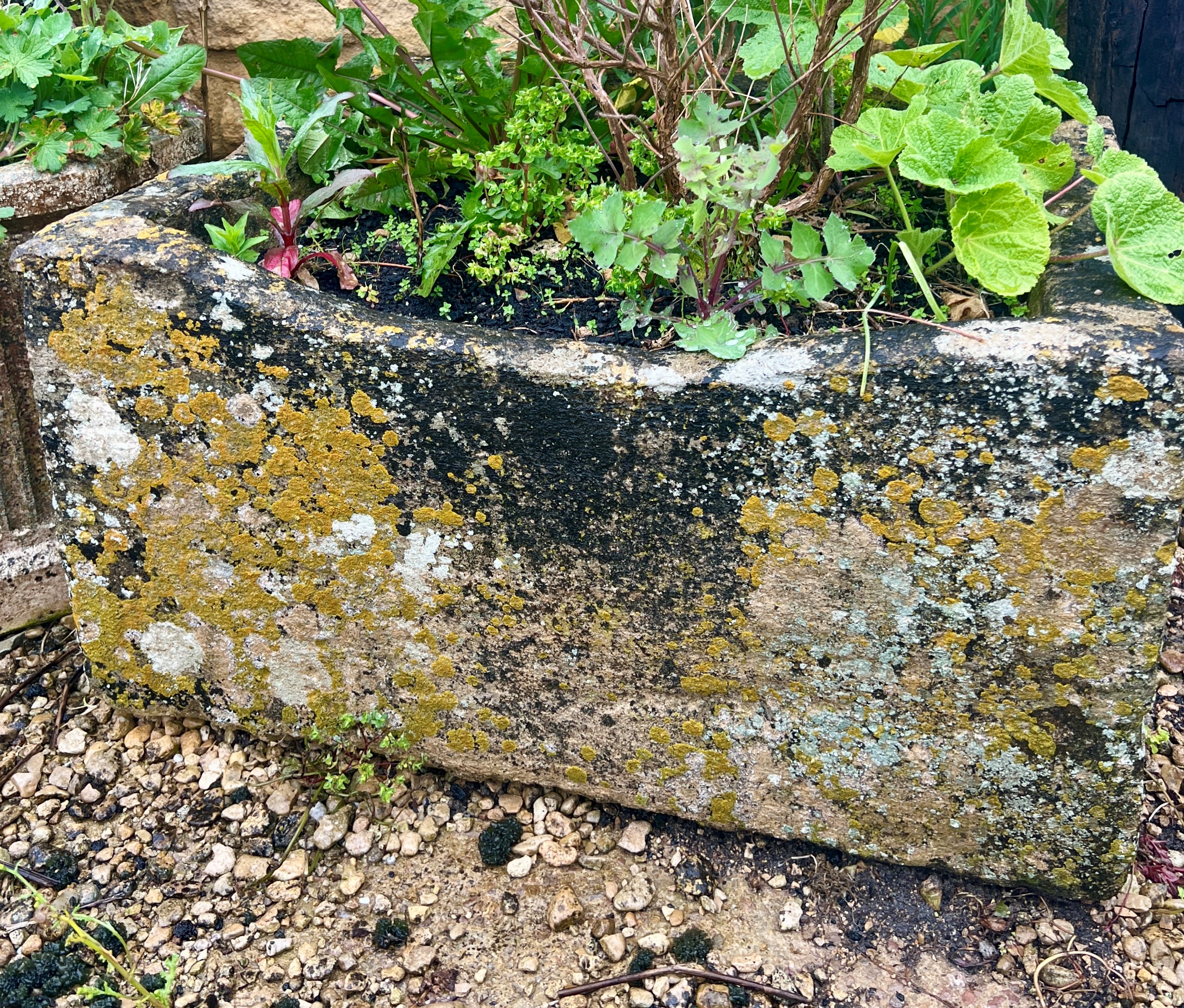 A Cotswold stone rectangular trough - 76cm x 62cm, 52cm high.