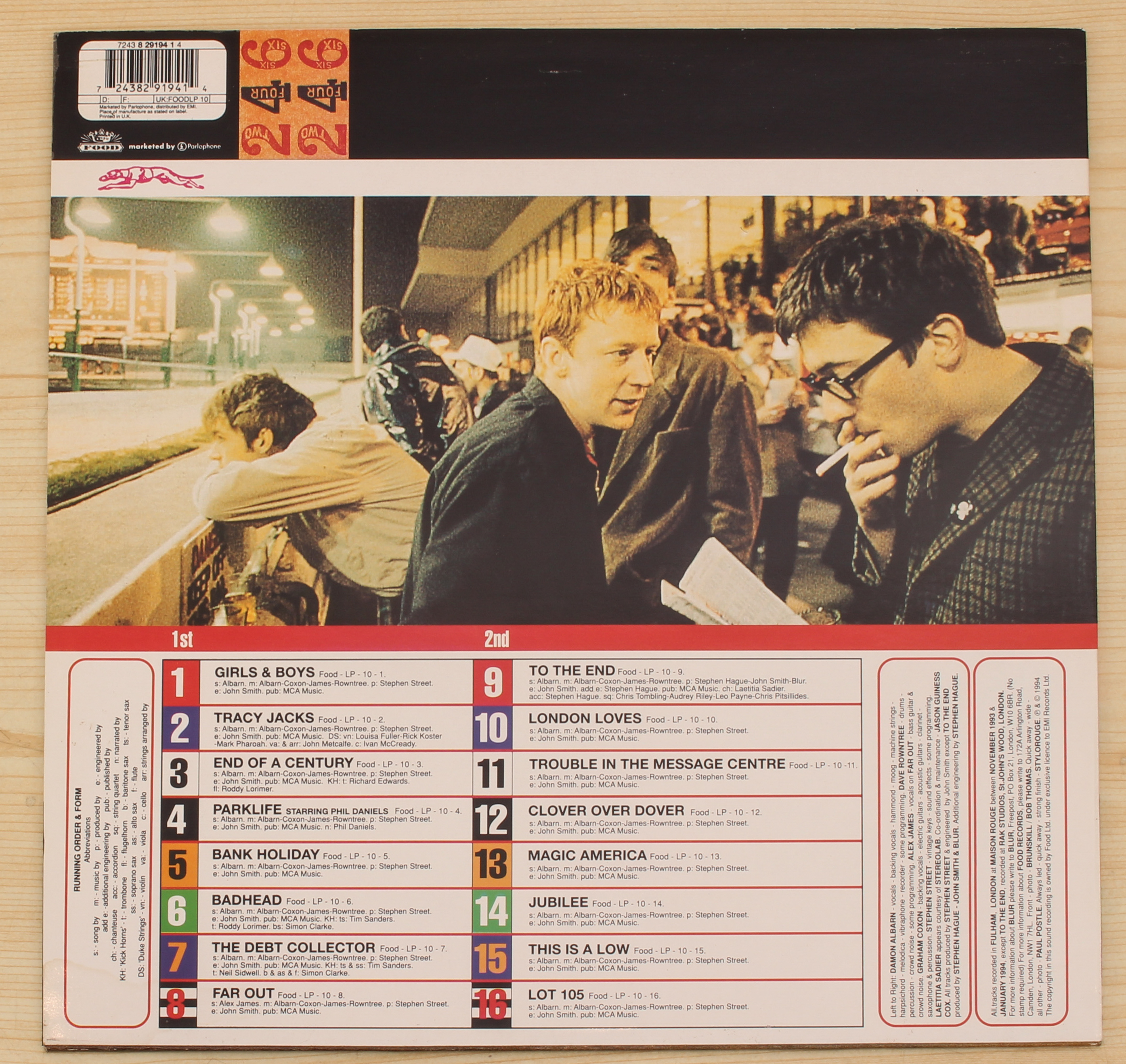 Blur - Parklife (original UK 1994 first pressing with printed inner Food Records Food LP10). - Image 2 of 6