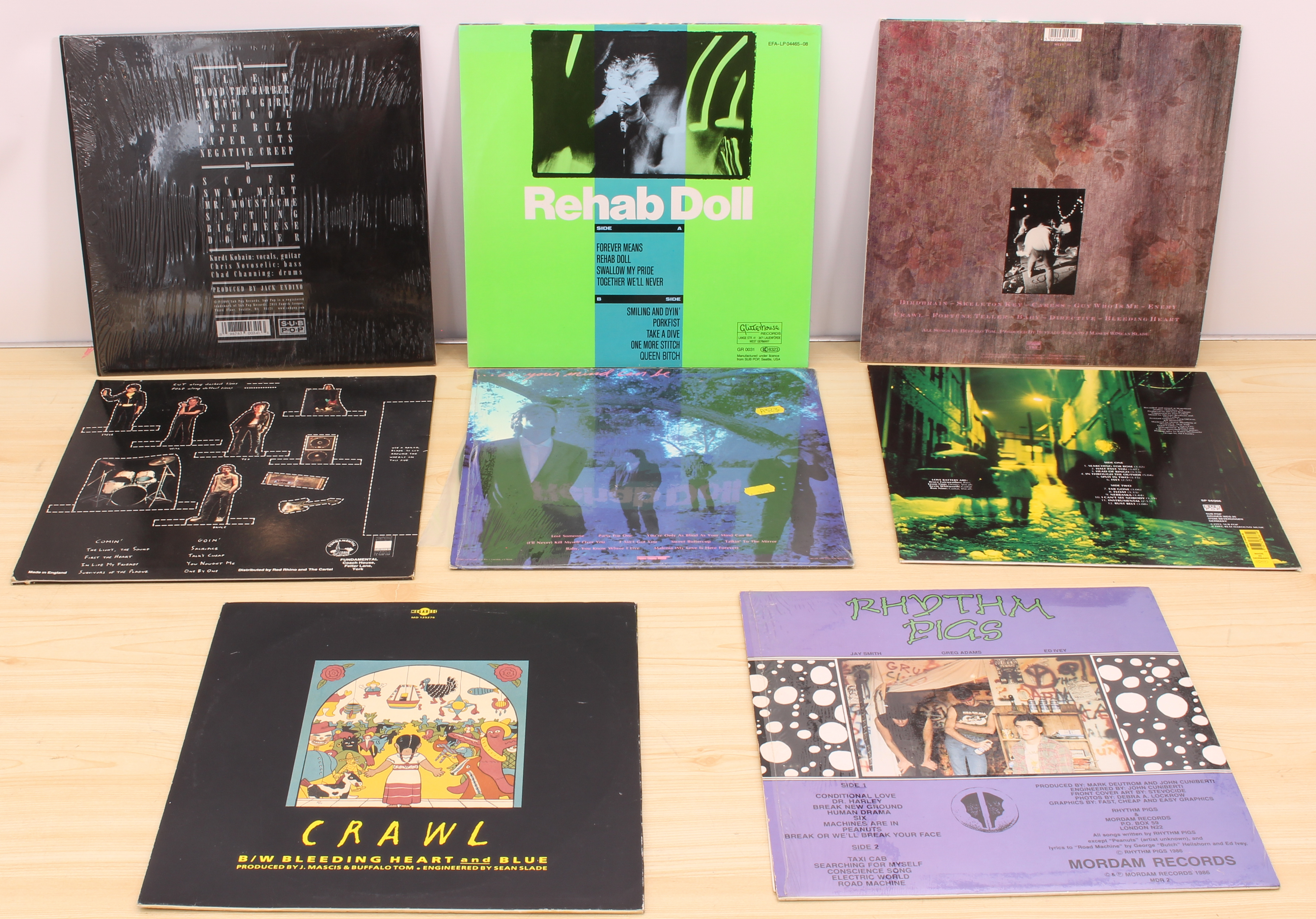 7 Grunge/Alternative albums by US bands and one 12" to include: Nirvana - Bleach (2009 issue X+): - Image 3 of 3