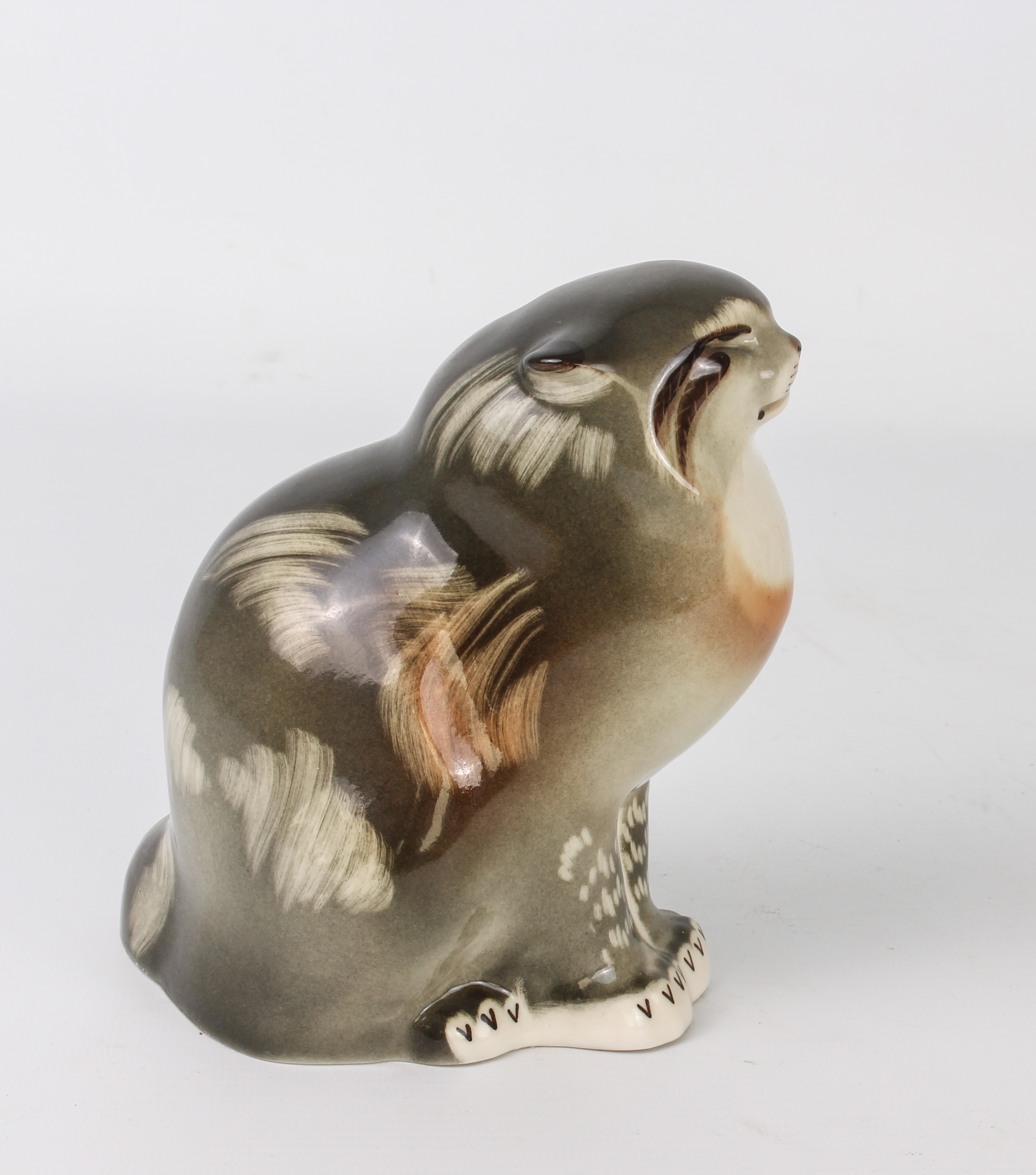 A group of seven Russian china figures of Cats by Lomonosov Porcelain - the largest 16 cm high. - Image 3 of 6