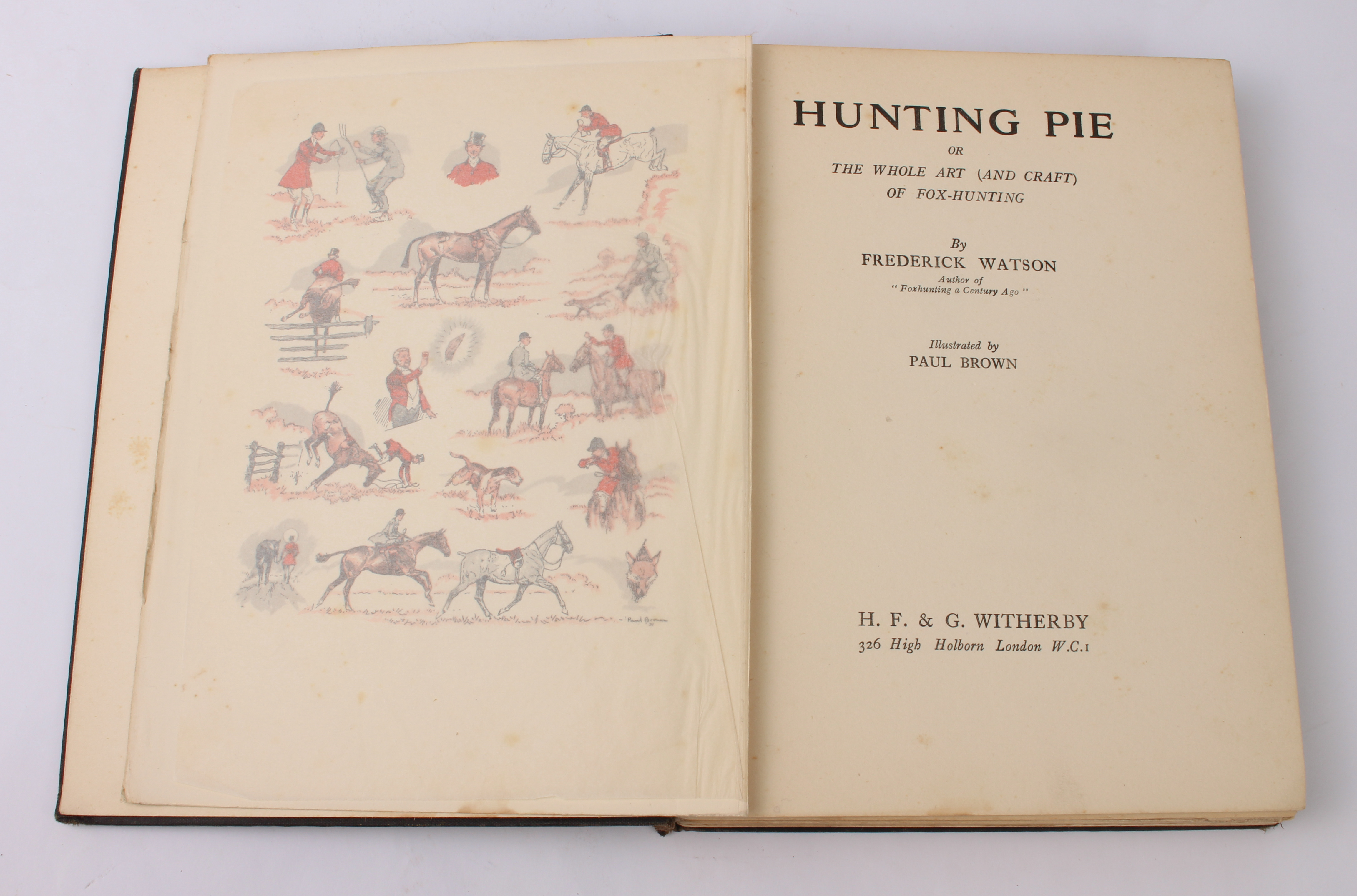 Six volumes mostly relating to fox hunting and hounds: 1. Ivester Lloyd (T), Hounds, pub. London: - Bild 4 aus 9