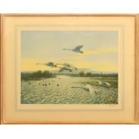 Peter Scott (British, 1909-1989) North Wind - Bewick Swans limited edition colour lithograph, signed