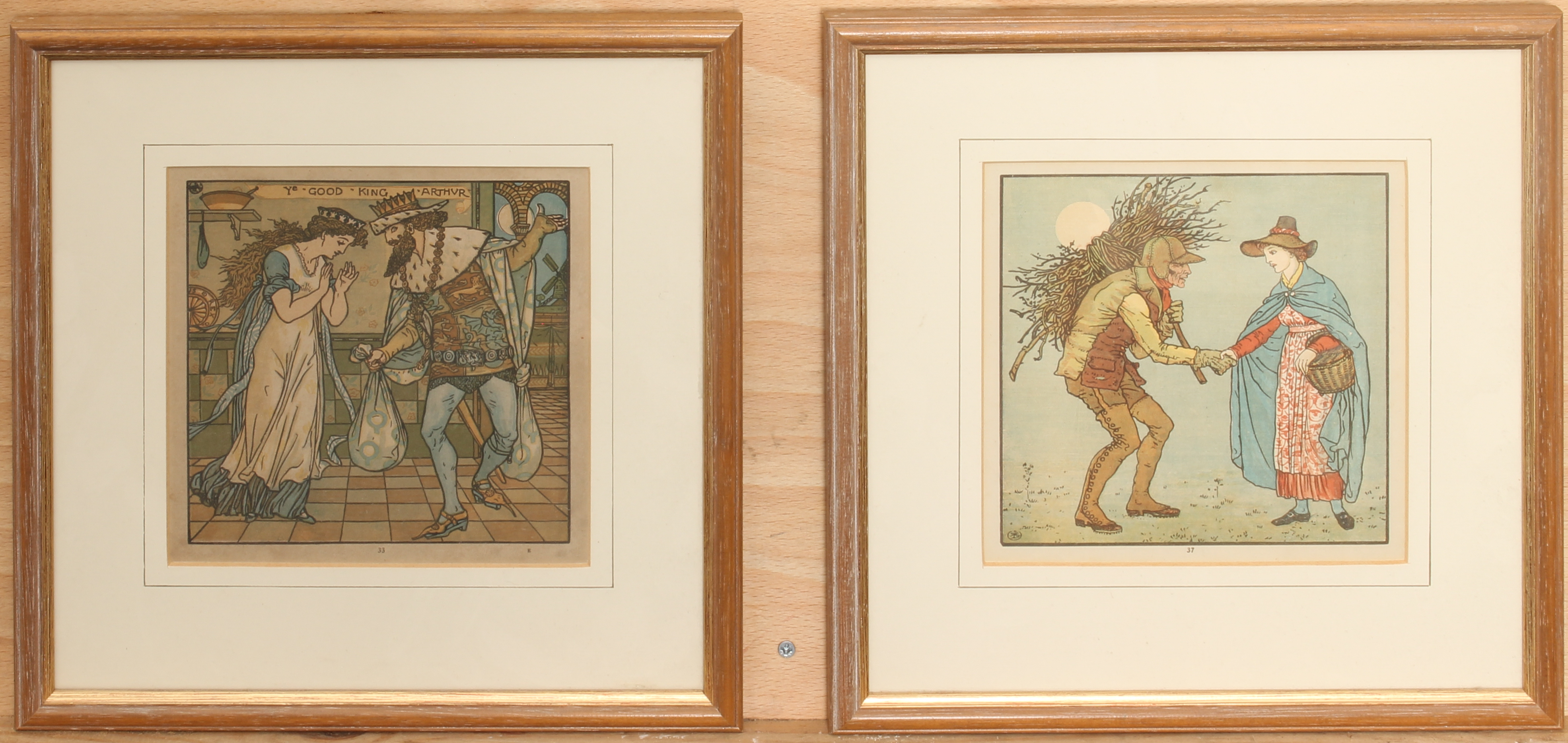 After Walter Crane (1845-1915): a set of four early 20th century colour nursery prints - 6½ x 6½ - Image 3 of 4