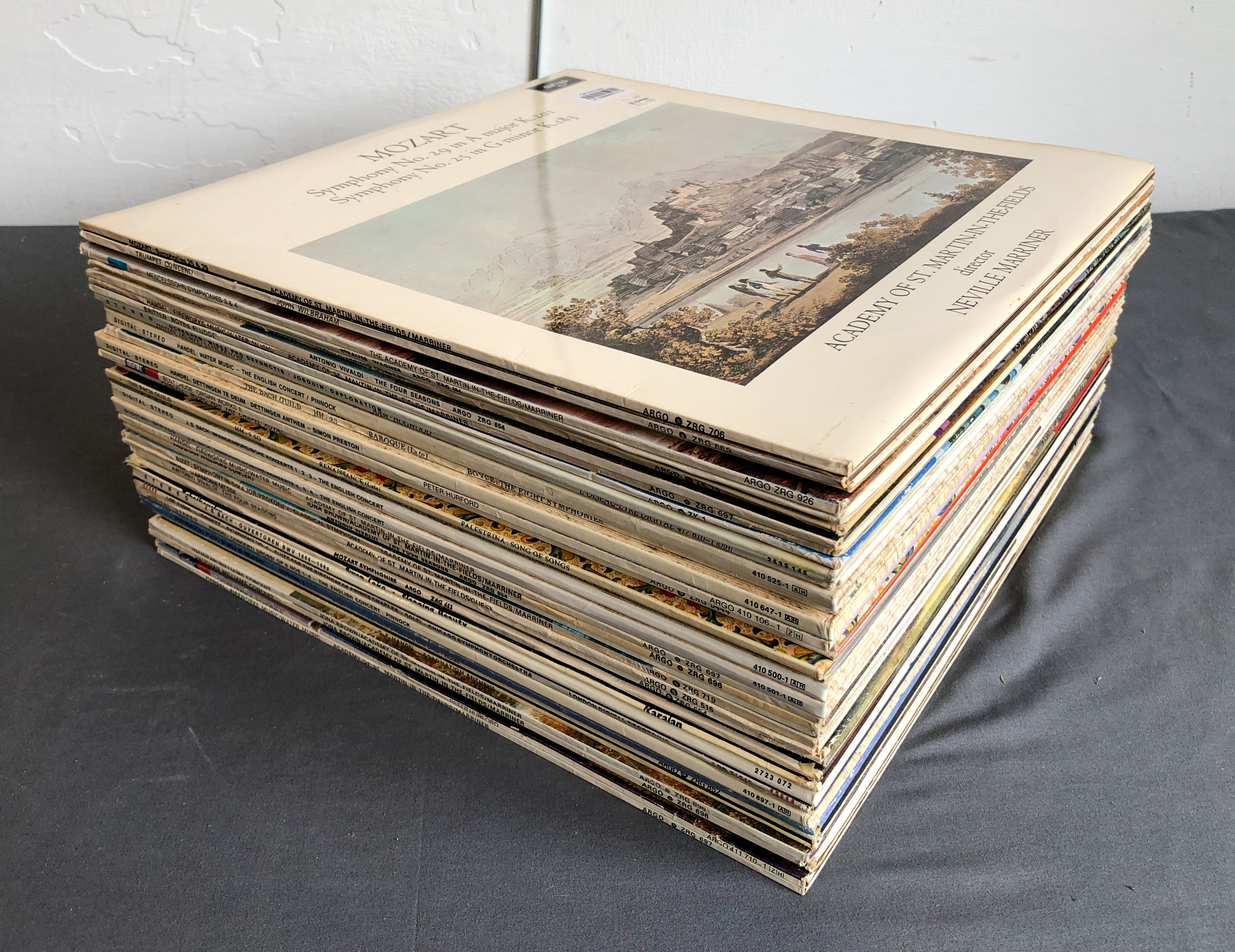 119 x classical vinyl LP records, mostly by EMI and Argo - 1970s-1980s, including 77 x EMI ASD - Bild 3 aus 4