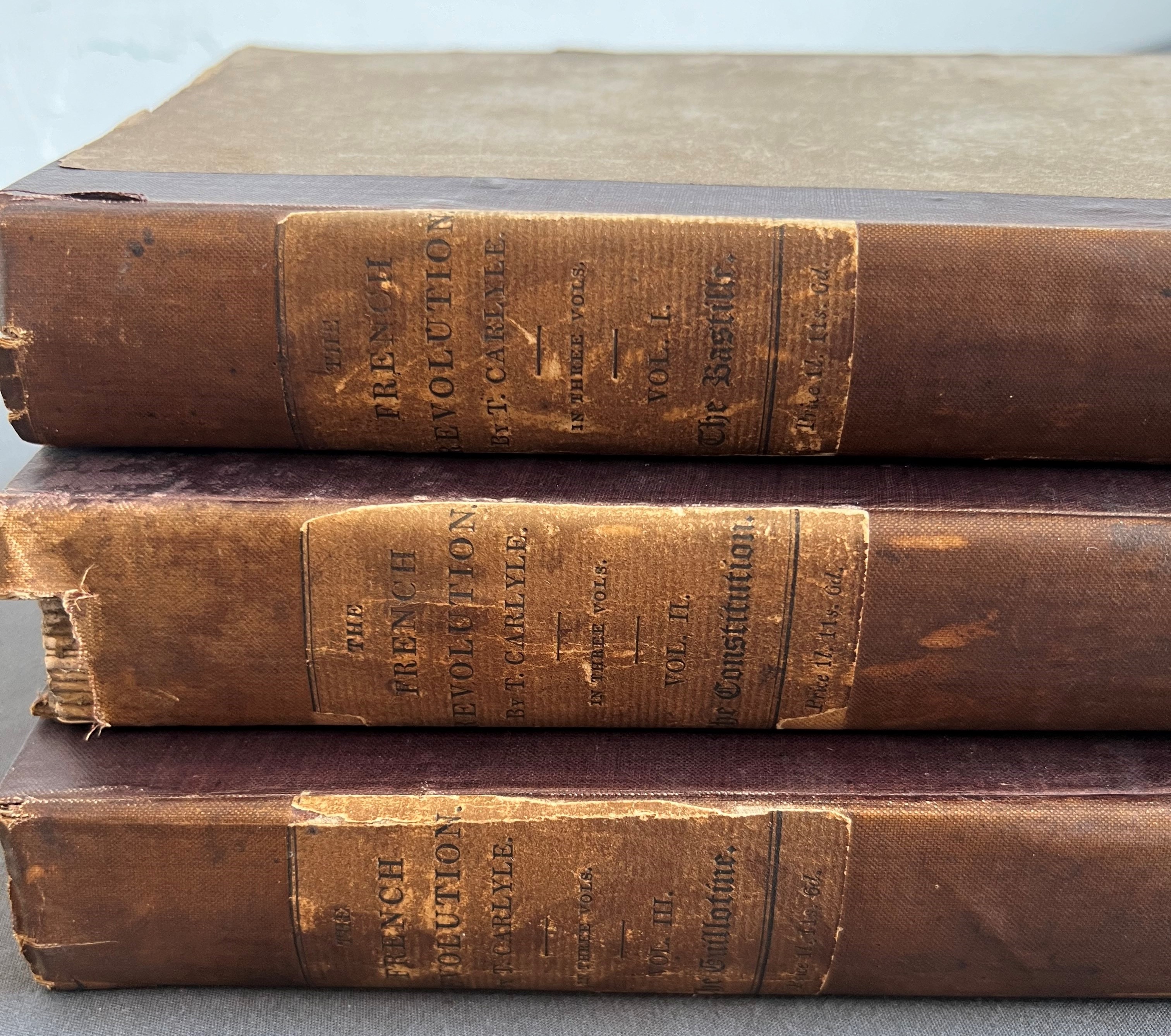 Carlyle (Thomas) - The French Revolution: A History, in three volumes, pub. London: James Fraser, - Bild 2 aus 2