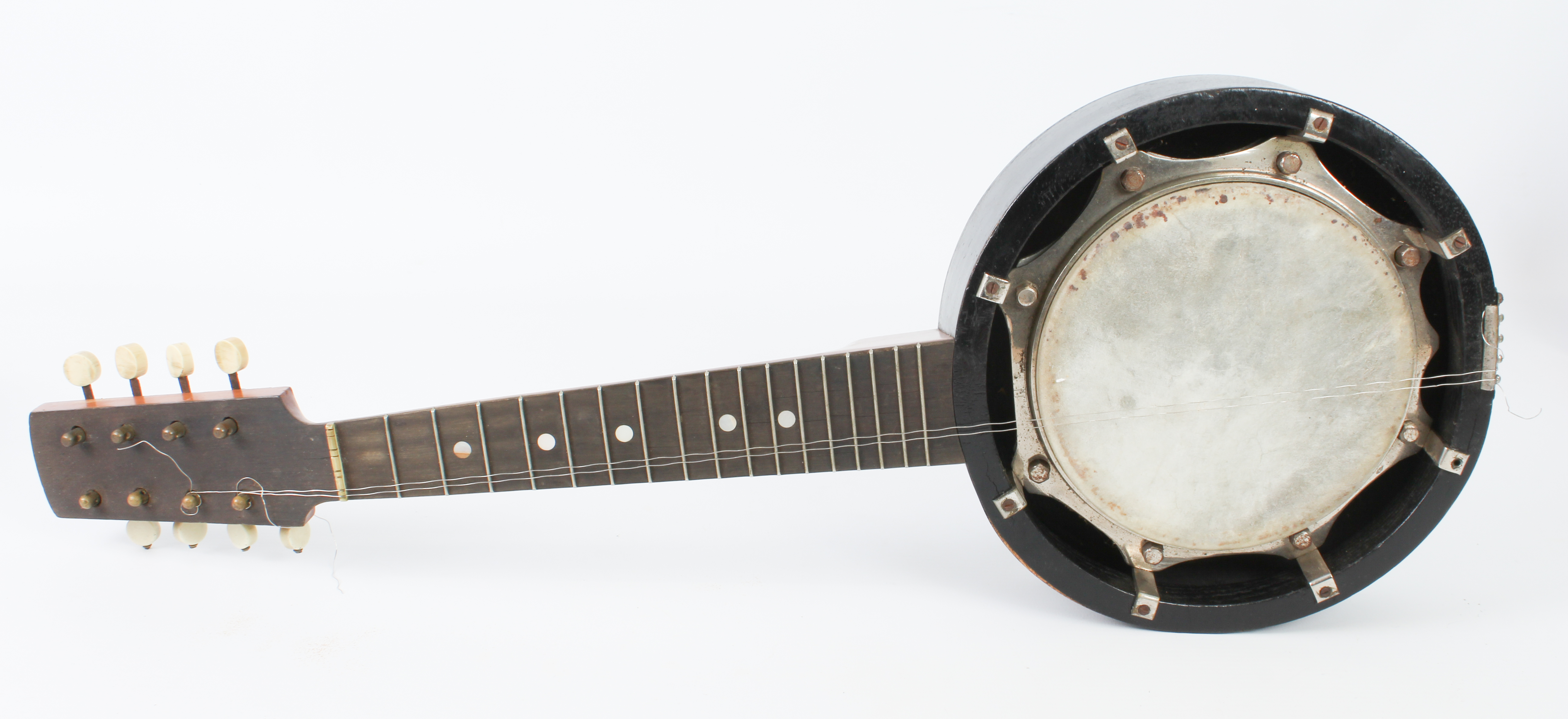 A Windsor banjolin or mandolin-banjo - eight-string, in the original case, 54.5 cm long, the body